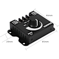 Miniatyrbillede 2 af 7: Bredt udvalg af dæmpningsafbryder, ON/OFF-afbryder med sort aluminiumhus, maks. 30A dæmper, skiftecontroller til LED-strimmel enkelt farve (DC12~24V)