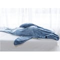 Miniatyrbilde 3 av 6: Hai Hai Voksen Supermyk Fleece Hoodie Sovepose Bærbar Løs En Pyjamas Blå Blå blue XXL/210*90