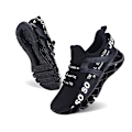 Miniatyrbillede 1 af 5: Åndbare løbesko Blade Slip on Sneakers Herre Sort Størrelse 47 sort black 28.5cm
