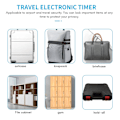 Miniatyrbilde 4 av 5: Smart Time Lock LCD-skjerm Time Lock USB-oppladbar midlertidig timerlås Reise elektronisk Ti