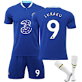 Miniatyrbillede 1 af 11: 22-23 Chelsea hjemmebane nr. 10 Pulisic trøje 9 Lukaku 19 Mount Werner fodbolduniform Size 9 with socks #S