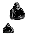 Miniatyrbillede 1 af 5: Askebæger Gorilla Forhindrer Flyveaske Keramisk Hjem Stue Trendy Bil Askebæger