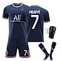 Miniatyrbillede 1 af 11: 21-22 Paris hjemmebanetrøje klassisk nr. 30 stjerne nr. 10 Neymar nr. 7 Mbappe fodbolduniform Paris home 7 ,socks +  gear 2XL#