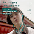 Pikkukuva 3 / 5: Lenovo SH1 Langattomat nappikuulokkeet Älykäs melunvaimennus Bluetooth5.0 Urheiludynaaminen Nackband-kuuloke Kuntoiluun Ed