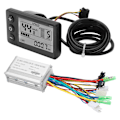 Miniatyrbillede 7 af 8: 36V/48V 250W/350W 15A Børsteløs Motorstyring LCD866 Displaypanel Elektrisk Cykel Børsteløs Controller Kit 0.5