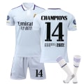 Miniatyrbilde 1 av 11: Ny Real Madrid fotballdrakt 22-23 for menn, nr. 10 Modric, nr. 9 Benzema, trenings- og kampdrakter for barn Size 14 socks XL size 180-185CM height