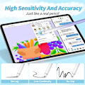 Miniatyrbilde 4 av 5: 2 stk Universal Stylus Touch-penner, høysensitive fibertupper, egnet for / nettbrett og alle berøringsskjermer