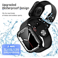 Miniatyrbillede 2 af 5: Vandtæt etui designet til Apple Watch 38 mm sort Black 38 mm