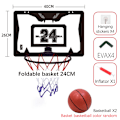 Miniatyrbild 1 av 8: Bärbar Mini Basketbollkorg Leksakssats för inomhusbruk B size