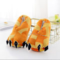 Miniatyrbilde 1 av 5: Pote-Topplapper Fuzzy Stoffdyr Klo Sko Morsomme Kostymer for Tenåringer Voksne 27-44 Giraffe