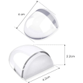 Miniatyrbilde 2 av 5: Transparent Dørstopper, [4 Stykker] Selvklebende Gulv Dørstopper Beskyttelse for Vegger, Gulv og Møbler for Hjemme- og Kontorbruk