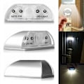 Miniatyrbilde 5 av 6: Nøkkelhulllampe Batteridrevet PIR Infrarød Trådløs Automatisk Sensor Bevegelsesdetektor Dør Nøkkelhull Med 4 LED-lamper Kranlampe LED Nøkkelhull/Dør Lås