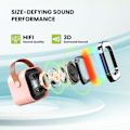 Miniatyrbild 2 av 7: Mini Karaoke-maskin för barn och vuxna, bärbar Bluetooth-karaokehögtalare med 2 trådlösa mikrofoner, perfekt present till flickors födelsedagsfest Pink