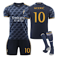 Miniatyrbillede 1 af 2: 23-24 Real Madrid Udebanetrøje Royal Blue Shirt No.10 Modric 7 Pooh C Ronaldo 5 Bellingham Fodboldtrøje NO.10 MODRIC NO.10 MODRIC 16
