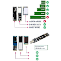 Miniatyrbild 5 av 5: Usb3.2 Gen2 10gbps till Nvme-protokoll M.2-box till A-port Realtek Rtl9210-kortplats
