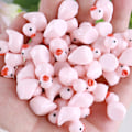 Miniatyrbilde 1 av 7: 120 stk Mini Resin Andunger, Mini Andunger Håndverk Små Andunger for Håndverk Hjem Buss Spill Dukkehus Skoleprosjekter Landskap Akvarium (Ekte farge lys rosa) Real color light pink