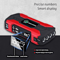 Miniatyrbillede 3 af 5: 12V Motorbil Powerbank Starter Motor Bærbar Jump Starter med LED Lommelygte Biler Nødoplader USB Opladning Rød ed