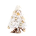 Miniatyrbild 5 av 5: Juldekorationer Vit miniatyrjultree flockad mini Ch