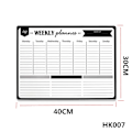 Miniatyrbillede 1 af 4: Ugentlig planlægger blød magnetisk whiteboard køleskabsmagneter tegne opslagstavle minde memo pad kalender
