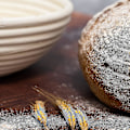Miniatyrbilde 2 av 5: Brødhevingskurvsett, surdeigsbrødbakingsutstyr, surdeigsbrødkurv for surdeig, brødbakeutstyr, bakeverktøy og -utstyr - Rou