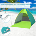 Miniatyrbillede 3 af 5: Pop-up telt strand camping telt foldbart udendørs letvægts vandtæt telt