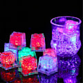 Miniatyrbillede 4 af 5: 12 stk LED-isbiter med farverige, langsomt blinkende, glødende lys til bar, klub og drikkevarer