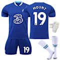 Pikkukuva 4 / 10: 22-23 Chelsea kotipaita No. 9 Aubameyang 7 Kante 10 Pulisic jalkapalloasu setti 19 Mount paita No. 11 Felix with socks #XS