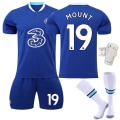 Pikkukuva 4 / 10: 22-23 Chelsea kotipaita No. 9 Aubameyang 7 Kante 10 Pulisic jalkapalloasu setti 19 Mount paita No. 5 Enzo + socks #16