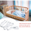 Miniatyrbilde 4 av 5: 6M justerbare arkstropper Ekstra sengefeste Hvit stropp for fjær seng Baby