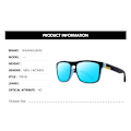Pikkukuva 4 / 7: Pyöräilyurheilulasit miehille polarisoidut aurinkolasit miehille ja naisille retropeililinssi ajamiseen kalastukseen UV400-suoja C5 Polarized Sunglasses