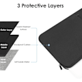 Miniatyrbild 2 av 5: 13-tums färgbar datorfodral för 2023-2022 MacBook Air 13,6 tum Apple M2 Chip & 2023-2022 MacBook Pro 13,3 tum (svart)