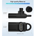 Miniatyrbillede 4 af 5: USB C til Garmin Adapter 2-pak, 90 graders Type C opladningsetui, ZQKLA
