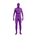 Miniatyrbillede 1 af 5: Festkostume Usynlig Morph Suit Voksen Mænd Kvinder Fuld Lilla Lilla Purple 180CM