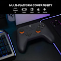 Miniatyrbilde 5 av 6: 2.4g Trådløs Kontroller for Windows PC, iPhone, Android, Switch & Steam, Bluetooth Kontroller  Hall Effect Trigger,Turbo,Rumble Vibrasjon (Lilla) Purple