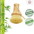 Miniatyrbilde 4 av 5: 2 stk oppvaskbørste med bambushåndtak og innebygd skrape Pan Brush