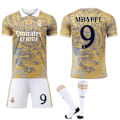 Miniatyrbillede 1 af 2: Real Madrid Special Edition Fodboldtrøje til Børn og Voksne med Strømper 2024-2025 Nr. 9 Mbappé No.9 Mbappé 28