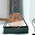 Miniatyrbillede 3 af 5: Jern Myggespiralholder Røgelseholder Afvisende Cense Rac Sort