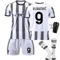 Miniatyrbild 1 av 11: Juventus 22-23 Ny Version Nr 7 Hovey Nr 10 Pogba 22 Di Maria 10 Dybala Fotbollströja Set No. 9 Horwich with socks + gear #16