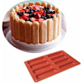 Miniatyrbild 4 av 5: Rektangulär form i bitar, form, rektangulär form, för bröd, tårta, chokladkaka, granolakakor, kakor