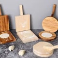 Miniatyrbilde 4 av 4: Tortillapresse Roti Maker med Kjevle Stor Bambus Tre Tortilla Mak db