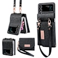 Miniatyrbillede 1 af 5: Telefon Cover til Samsung Galaxy Z Flip 3 4 5G Sort, Samsung Z FLIP 3