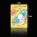 Miniatyrbilde 4 av 5: Grenseoverskridende dedikert nytt lommemonster spray drage spill spesialkort samling metallkort regnbuekort språk Rainbow Gold 22