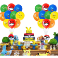 Miniatyrbillede 4 af 4: 20 stk. Pikachu børnefest ballon bue tillykke med fødselsdagen 20 random balloons