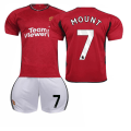 Miniatyrbillede 1 af 11: 23-24 Manchester United hjemme Røde Djævle fodbolduniform sæt nr. 10 Rashford 21 Anthony 25 Sancho 7 Mount 2324 Red Devils Home No. 7 #24