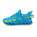 Miniatyrbillede 1 af 3: Åndbare løbesko Blade Slip on Sneakers Herre Blå Størrelse 41 blå blue 25.5cm