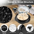 Miniatyrbillede 3 af 8: Kylling-Shredder Stor Kyllingbryst-Shredder Værktøj Twist med Børst & Gaffel, Synlig Kød-Shredder Maskine, Velegnet til Svin Oksekød Kylling