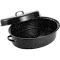 Miniatyrbilde 1 av 6: Stekepanne, Stekepanne med kuppelformet lokk. Oval kalkunstekegryte, Grillpanne Perfekt for kalkun, kylling, grønnsaker. Passer for 18 pund kalkun
