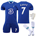 Pikkukuva 3 / 10: 22-23 Chelsea kotipaita No. 9 Aubameyang 7 Kante 10 Pulisic jalkapalloasu setti 19 Mount paita No. 11 Felix with socks #XS