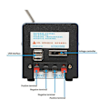 Miniatyrbild 3 av 4: Handvevgenerator Bärbar Nödströmförsörjning USB-laddning för Camping Utomhusaktiviteter (1 Pack - Standard)