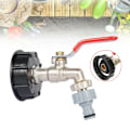 Miniatyrbild 4 av 8: Adapter för IBC-tanklock med mässingslock Plastic